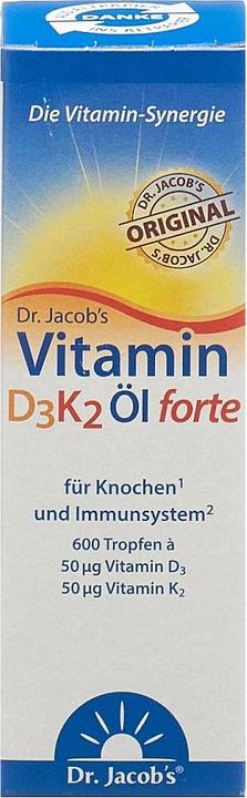 Actual product image Dr. Jacob's D3K2 oil forte (1 Piece, Droplet, 71 g)