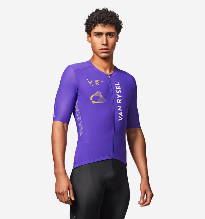 Actual product image Van rysel Rennrad Radtrikot kurzarm Sommer Unisex Racer 2 lila (L)