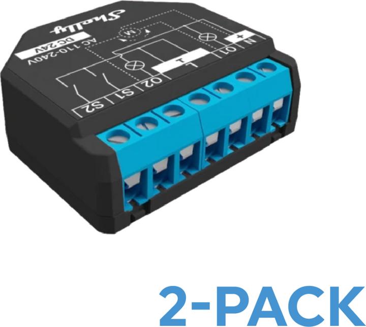 Actual product image Shelly Plus 2PM (Switch actuator)