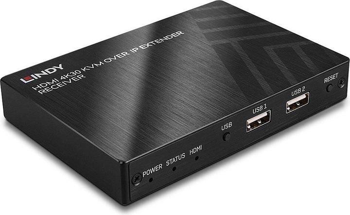 Actual product image Lindy KVM over IP Extender Receiver HDMI 1.4 HDCP 1.4 USB HID & IR