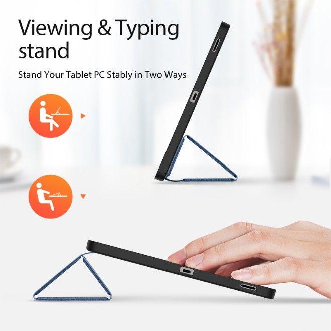 Actual product image Samsung Galaxy Tab S10 FE Plus - Ducis Domo Series, aufstellbares Flip-Etui, Blau (Samsung Galaxy Tab S10 FE+)