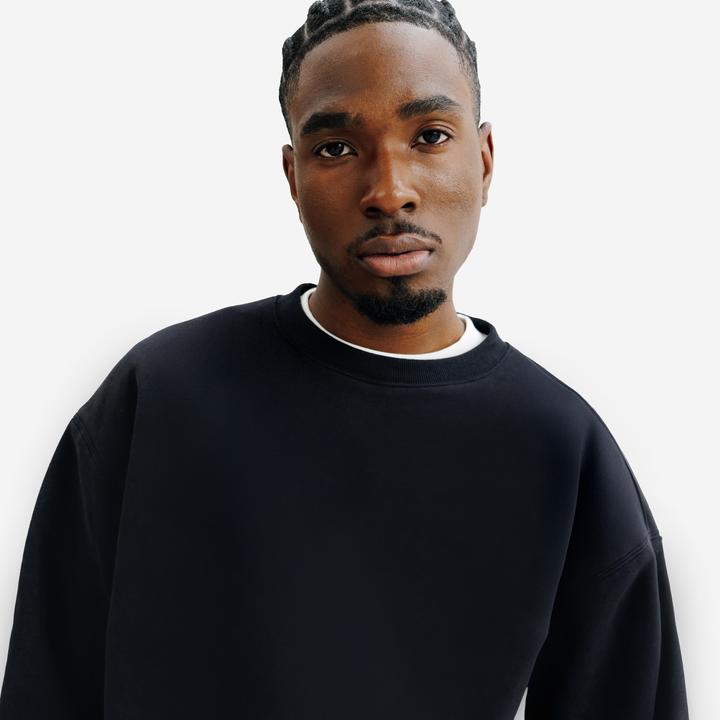 Actual product image Decathlon Sweatshirt Herren Oversized Rundhals - schwarz (XL)