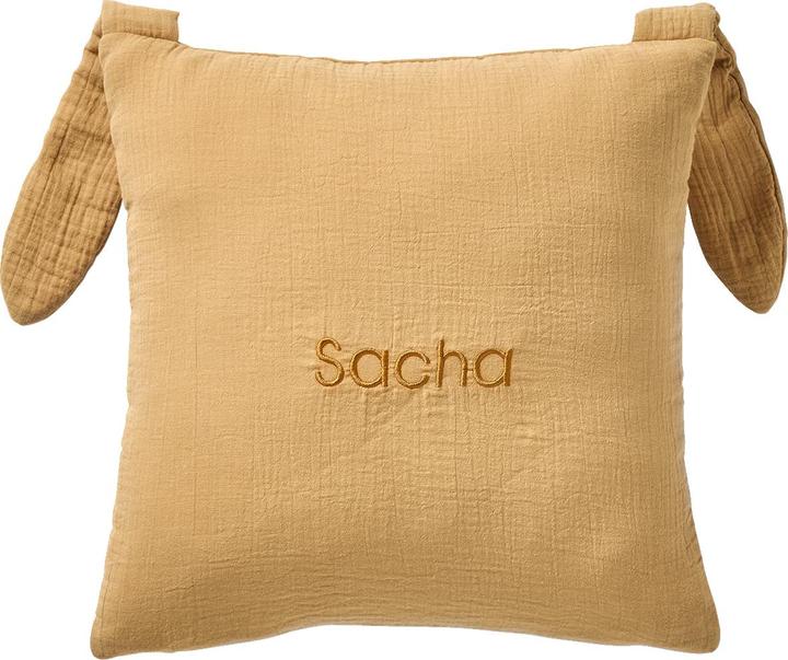 Actual product image Vertbaudet Nursery animal cushion made of muslin (40 x 40 cm)