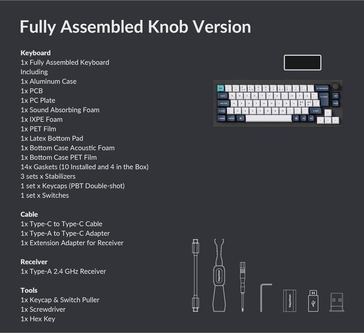 Actual product image Keychron Q2 Max (CH, Wireless, Cable)