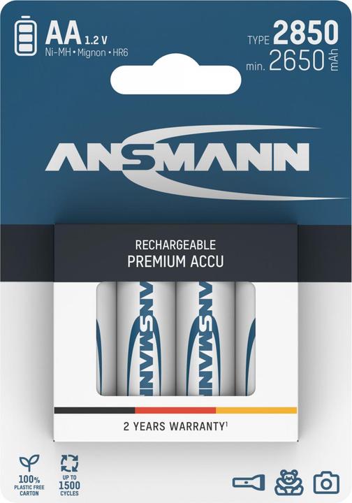 Immagine prodotto Ansmann AA (4 pz., AA, 2650 mAh)