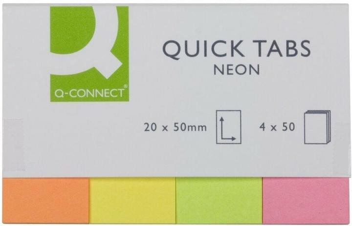 Actual product image Q-Connect Index Marker neon (20 x 50 mm)