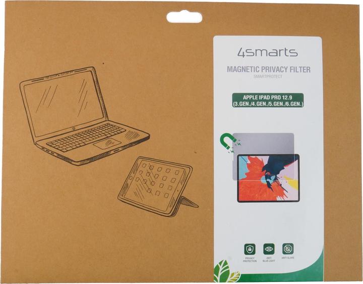 Actual product image 4smarts Smartprotect Magnetic Privacy Filter (1 Piece, iPad Pro 12.9 2018 (3. Gen), iPad Pro 12.9 2021 (5th Gen), iPad Pro 12.9 2022 (6th Gen), iPad Pro 12.9 2020 (4. Gen))