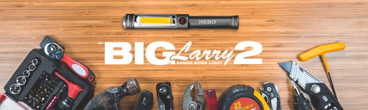 Actual product image Nebo Big Larry 2 Counter top. (20 cm, 500 lm)