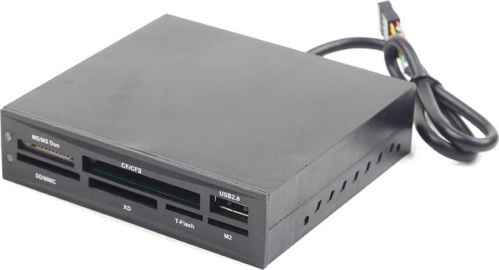Gembird FDI2-ALLIN1-02-B - Kartenleser - All-in-one - 8,9 cm (3,5 Zoll) (USB 2.0)