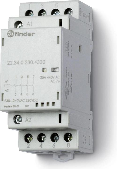 Immagine prodotto Finder Contattori Serie 22 4x 25A Installazione