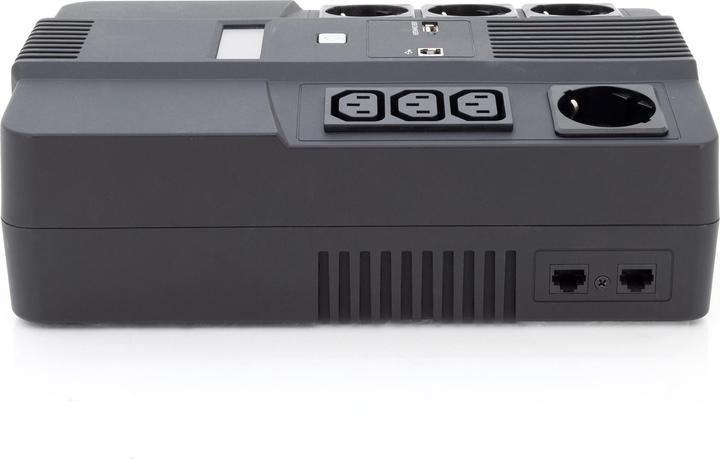 Actual product image Digitus All-in-One UPS, 600VA/360W, LED x1, 4x CEE 7/7,3x IEC C13, USB (600 VA, 360 W, Line-interactive UPS)