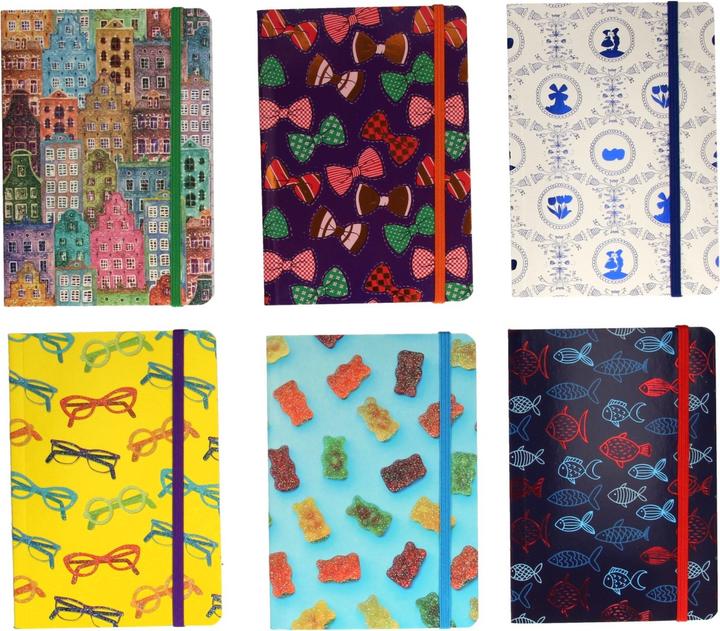 Actual product image Wins Holland Notebooks 6 Designs - Set of 24