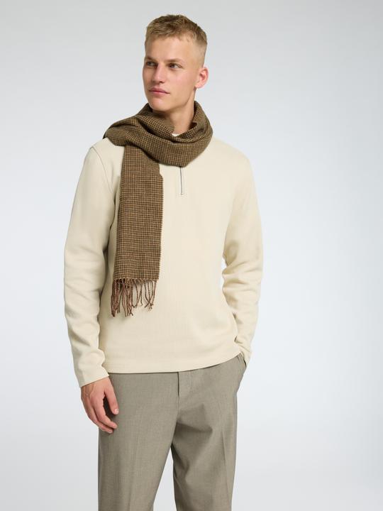 Immagine prodotto Selected Homme Polo a maniche lunghe con mezza zip a costine (S)