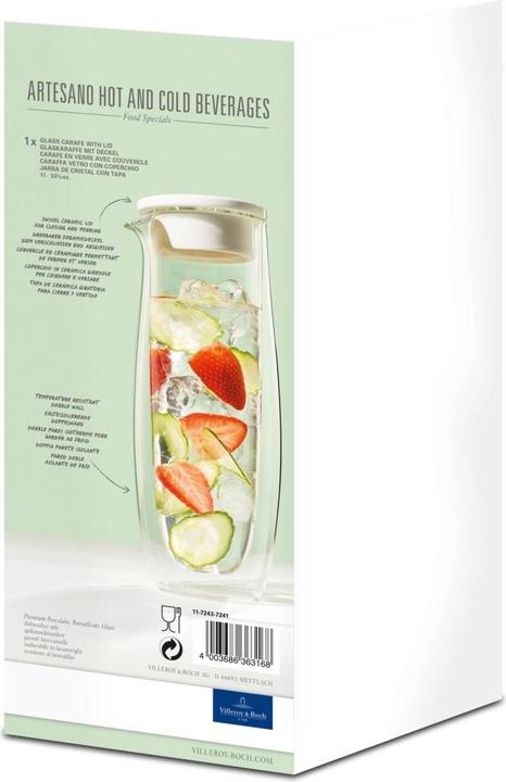 Image du produit Villeroy & Boch Carafe en verre avec couvercle Artesano Beverages (1 l)