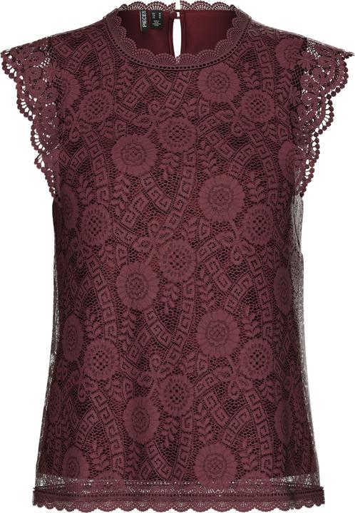 Pieces Pcolline Sl Lace Top Noos