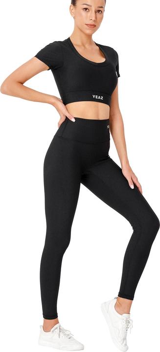 Actual product image Yeaz CLUB LEVEL SET Short Top Leggings XL (Black) (XL)