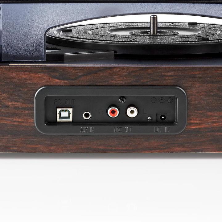Image du produit Nedis Plattenspieler, 18W Lautsprecher, PC-Schnittstelle (Manuel)