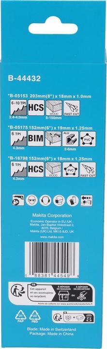 Produktbild Makita Reciprosägeblatt Sortiment A