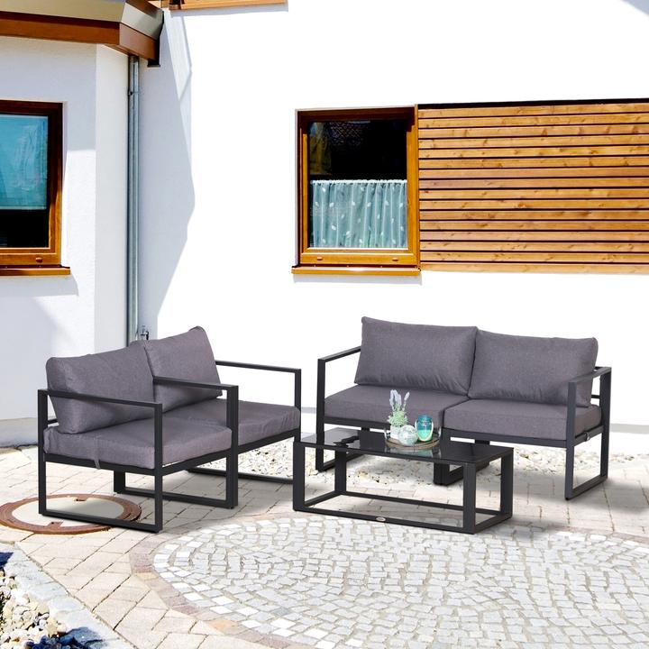Produktbild Outsunny Gartengarnitur für 4 Personen