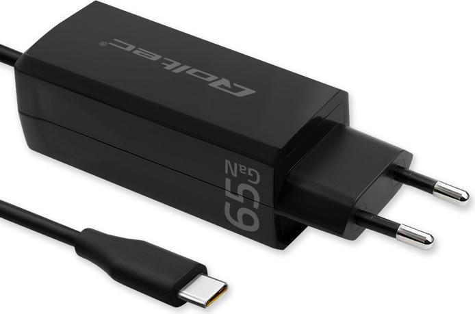 Produktbild Qoltec 52419 65 W GaN Super-Schnellladegerät | 5–20 V | 3–3 25 A | USB-C 3.1 (65 W)