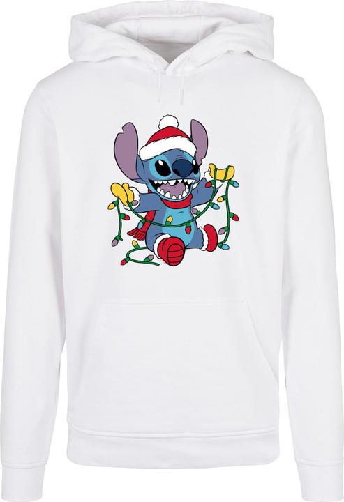 Immagine prodotto Absolute Cult Lilo e Stitch - Felpa con cappuccio Basic con luci di Natale - 114401 (4XL)