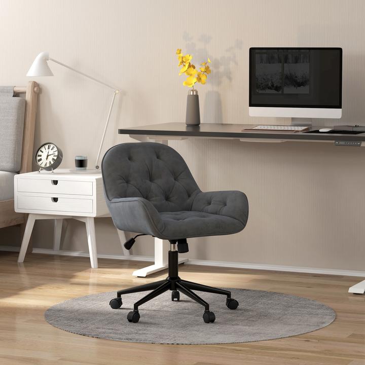 Image du produit Vinsetto Chaise de bureau réglable en hauteur avec fonction bascule et roulettes