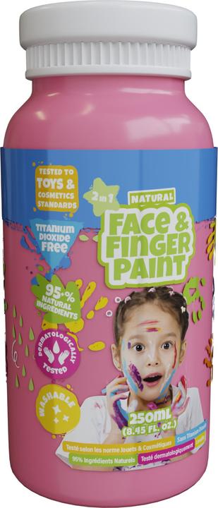Boti Bottle of natural face and finger paint - pink, 250 ml (Rose, 250 ml)
