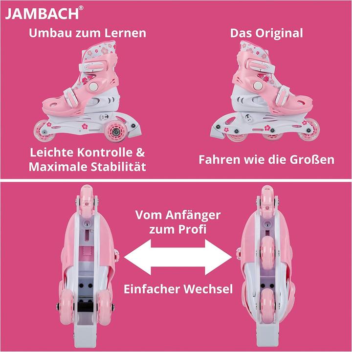 Actual product image Jambach Kinder Inline-Skates Set, verstellbar mit Schutzset (30, 31, 32, 33)