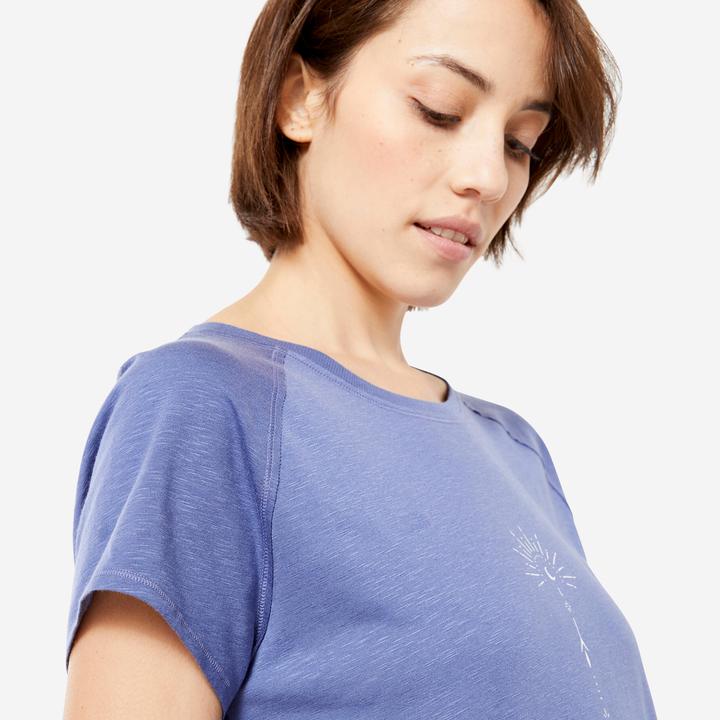 Produktbild Kimjaly T-Shirt Yoga 100 Damen Bio-Baumwolle/Lyocell - blau (XXL)