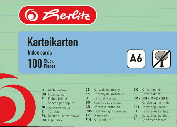Herlitz Schede (A6, 170 g/m², 100 x)