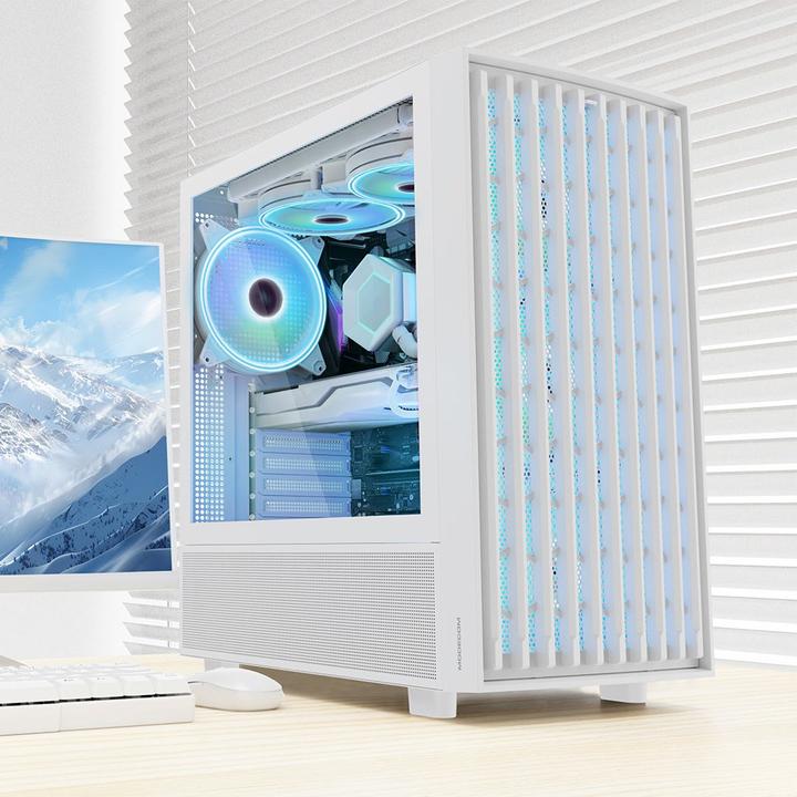 Produktbild Modecom Breeze ARGB Flow biała (Mini-ITX, mATX, ATX)