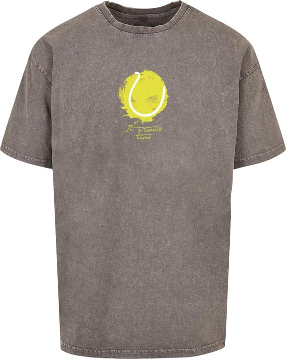 Merchcode Its Tennis Time Acid Washed Oversized Tee - 112911