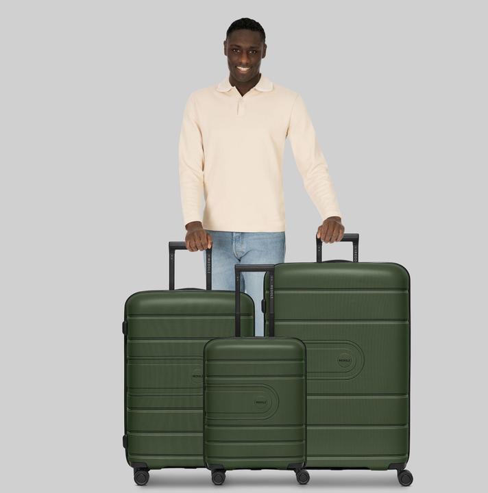 Produktbild Redolz Essentials 11 4 Rollen Kofferset 3-teilig mit Dehnfalte (240 l, XL (ab 115l))