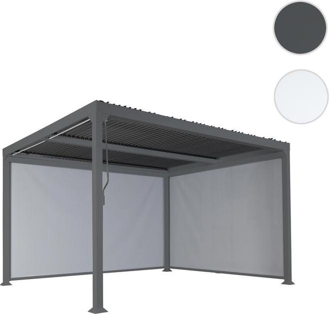 Immagine prodotto Mendler Parete laterale per pergola HWC-L41, tessuto/tessuto 3x3m, antracite (206 cm, 283 cm)