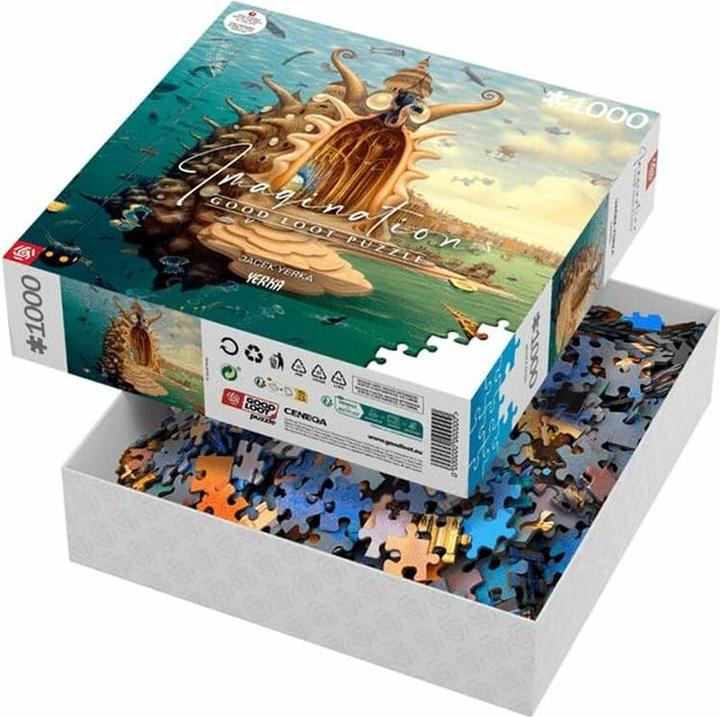 Produktbild Good Loot Puzzle 1000 Imagination Jacek Yerka Port / Harbor (1000 Teile)