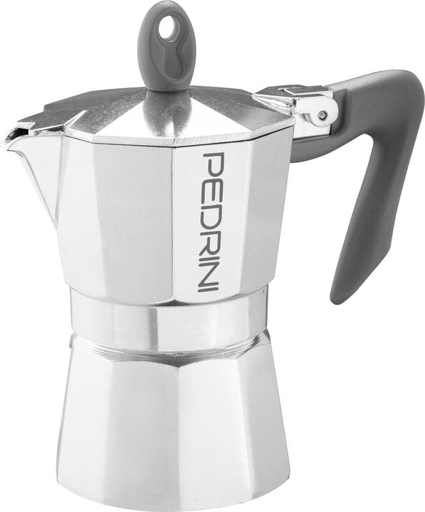 Actual product image Pedrini ppl spa coffee maker, Moka for espresso, aluminium alloy EN 601, Italian (2 T.)