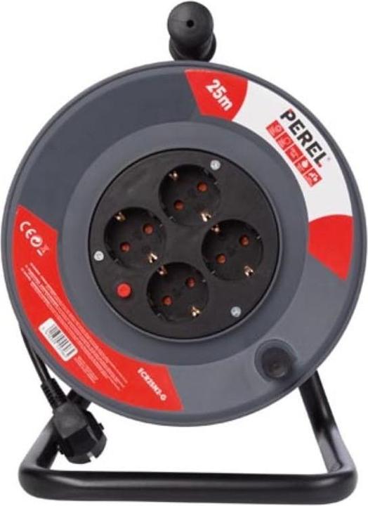 Actual product image Velleman CABLE REEL 25 m - 3G1.5 - 4 SOCKETS (25 m, 1.50 mm²)