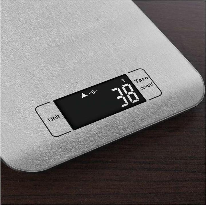 Actual product image Emos Digital kitchen scales EV012, silver