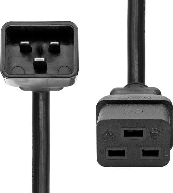 Image du produit ProXtend PC-C19C20-005 Câble d'alimentation Noir 5 m Coupleur C19 Coupleur C20 (5 m, C19)