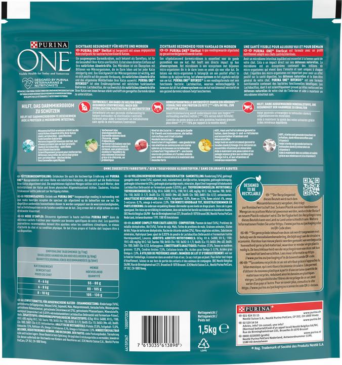Immagine prodotto Purina ONE Sterilcat (Senior, Adulto, 1 pz., 1500 g)