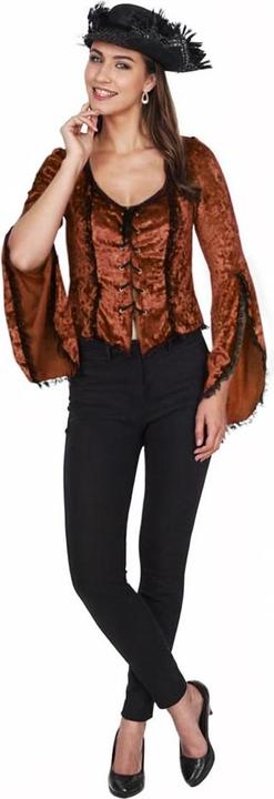 Actual product image Metamorph Samt-Bluse zum Schnüren kupferfarben (44, 46)