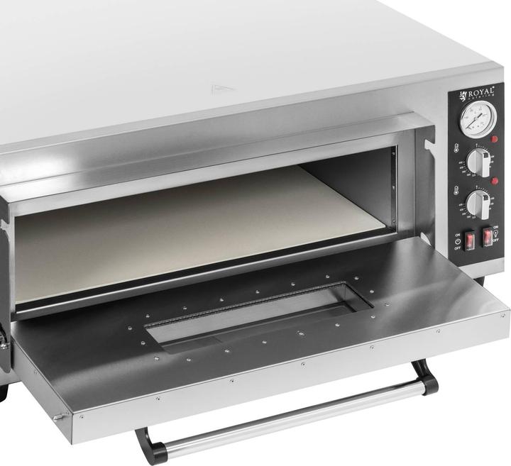 Produktbild Royal Catering Elektro-Pizzaofen 1 Backkammer 450 °C Ober-/ Unterhitze für 4 Pizzas mit Ø 30 cm (Pizzaofen Elektro)