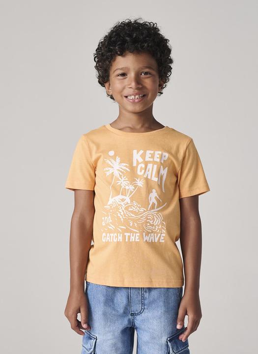 Image du produit Vertbaudet Jungen T-Shirt BASIC mit Print vorn (86)