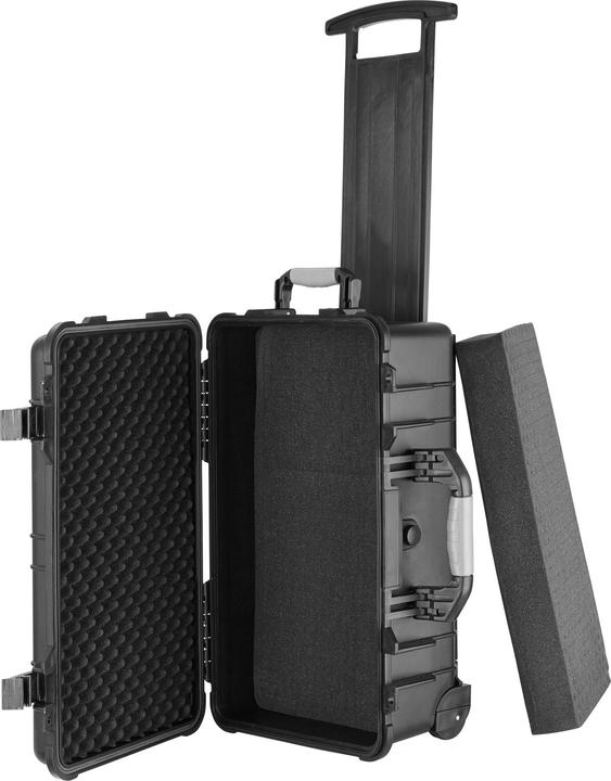 Image du produit tectake Mallette de transport à roulettes avec poignée télescopique (Mallette photo, 27 l)