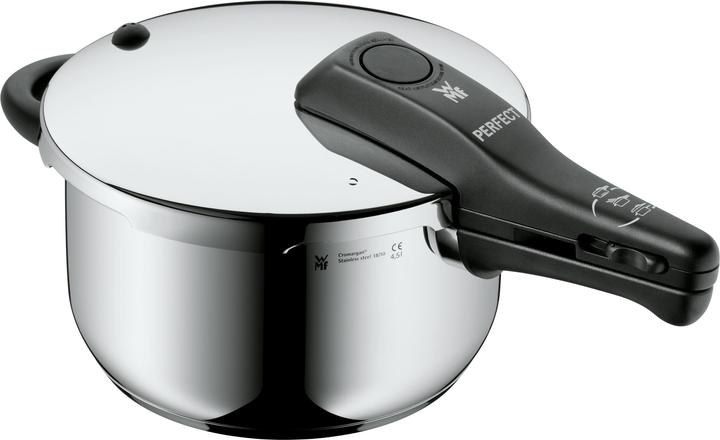 Produktbild WMF Dampfkochtopf Schnellkochtopf 4,5l Perfect Induktion Edelstahl 18/10 (Dampfkochtopf)