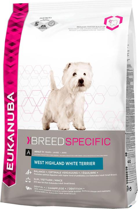 Produktbild Eukanuba Breed West Highland White Terrier (Adult, 1 Stk., 2500 g)