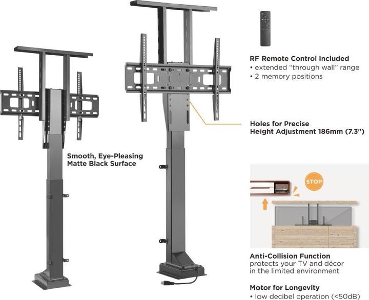 Image du produit equip Par Installation pour TV LCD (motorisée) (65", 50 kg)