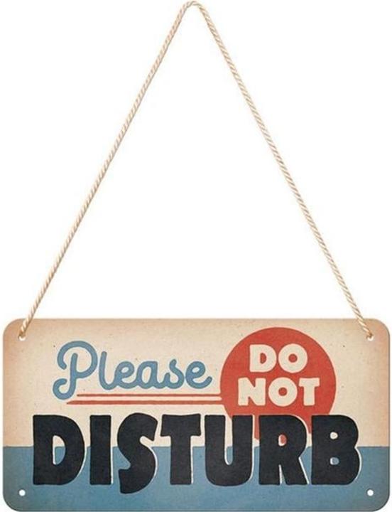 Produktbild Nostalgic-Art Merchandising Schild Do Not Disturb 20 x 10 cm, Metall (1 x 10 x 20 cm)