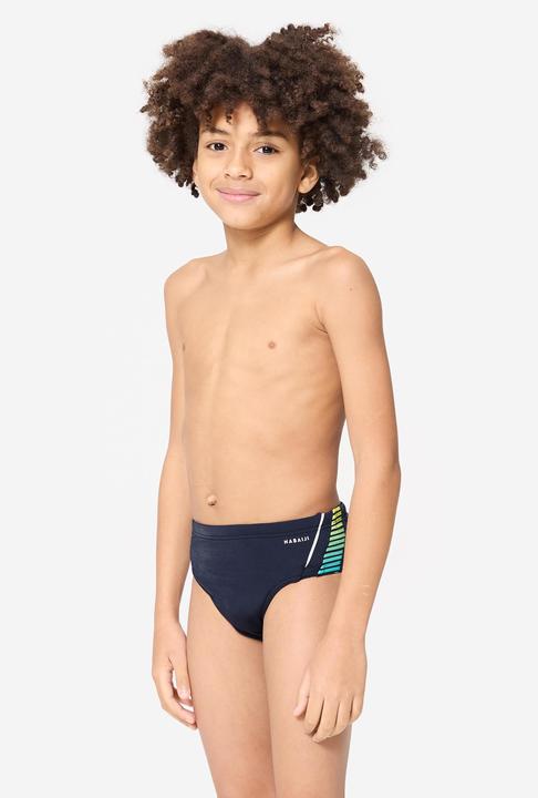 Produktbild Nabaiji Badehose Slip Jungen - 900 Yoke blau/gelb (8, 9, 10)