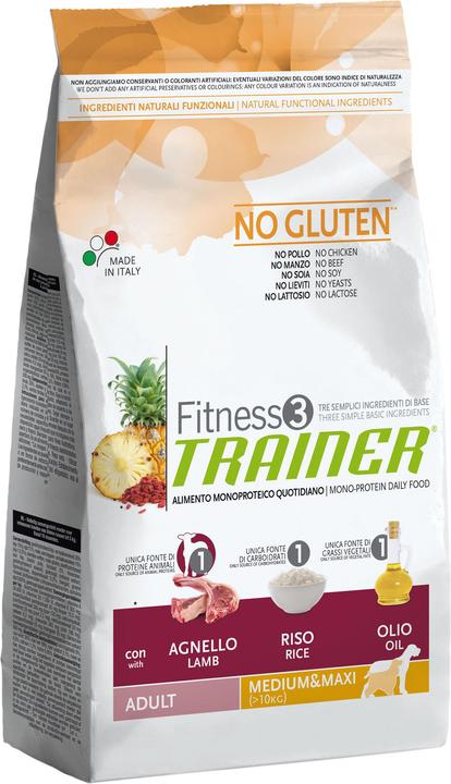 Produktbild Natural Trainer FITNESS 3 Adult Medium & Maxi Lamb & Rice (Adult, 1 Stk., 3000 g)